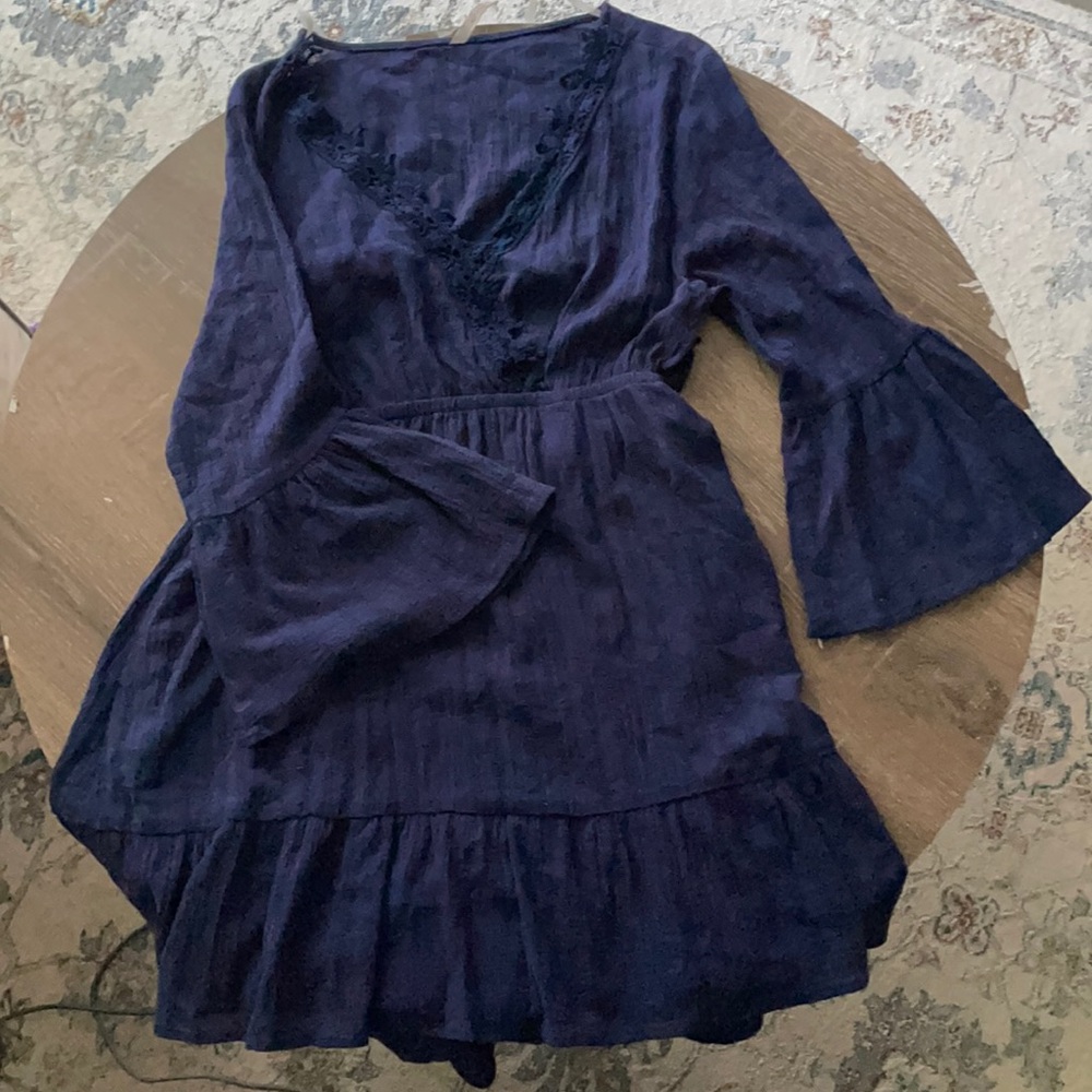 Cotton Navy Dress